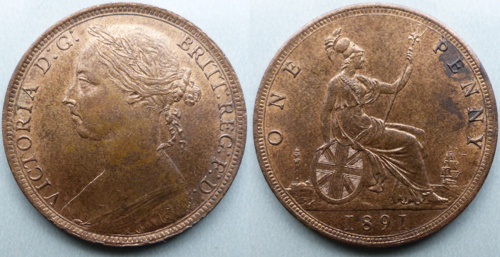 1891 penny